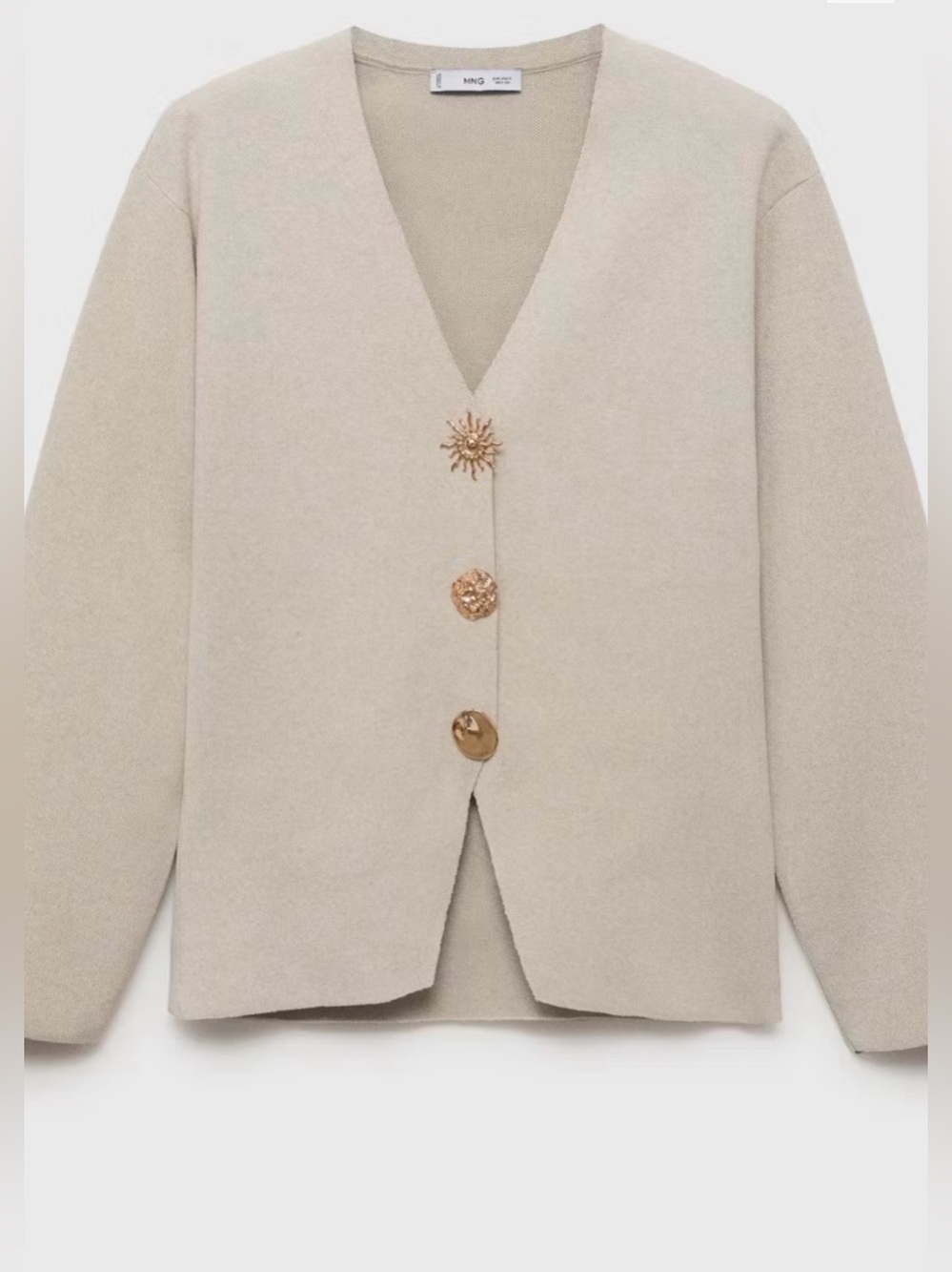NWOT Mango Jewel Button Knit Cardigan Sweater | Medium